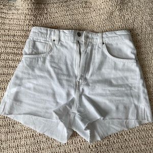 Brand new Zara white jean shorts size 28
